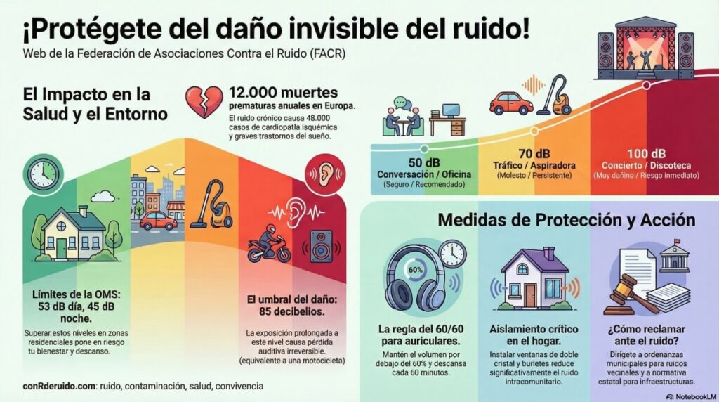 ¡Protégete del daño invisible del ruido!