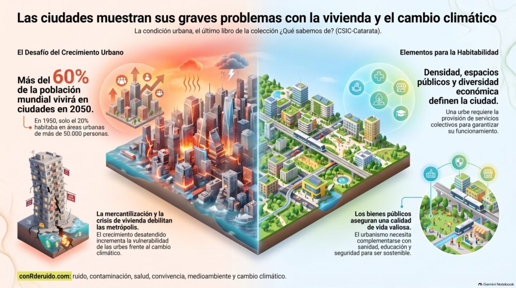 La condición urbana, libro de la colección ¿Qué sabemos de? (CSIC-Catarata), de Francisco Colom González.